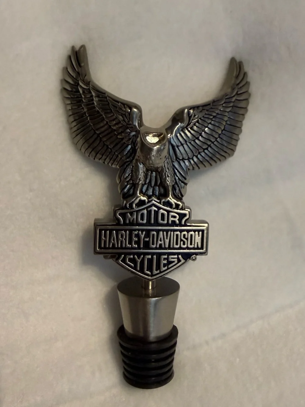 Harley-Davidson Eagle Metal Wine Bottle Stopper Barware